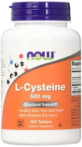 NOW FOODS, L-CYSTEINE, L-Cystein 500mg 100 Tabletten SUPER PREIS - Bild 1 von 3
