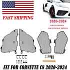US For Corvette C8 20-2024 Radiator Grill Guards & Side Intake Mesh Grille Cover