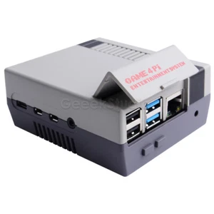 Spiel 4Pi NES Style ABS Case Kit mit Kühllüfter nur für Raspberry Pi 4 Modell B - Bild 1 von 13