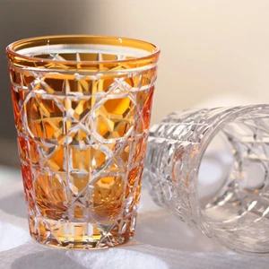 Luxury Handmade Edo Kiriko Glass Highball Whisky Glass Handicraft Collection - Picture 1 of 7