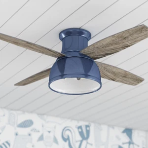 Cute 52" Ceiling Fan + Remote Unique Vintage Light Modern Rustic Coastal Cottage - Picture 1 of 4