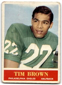 1964 PHILADELPHIA TIM BROWN PHILADELPHIA EAGLES #129 - Picture 1 of 2