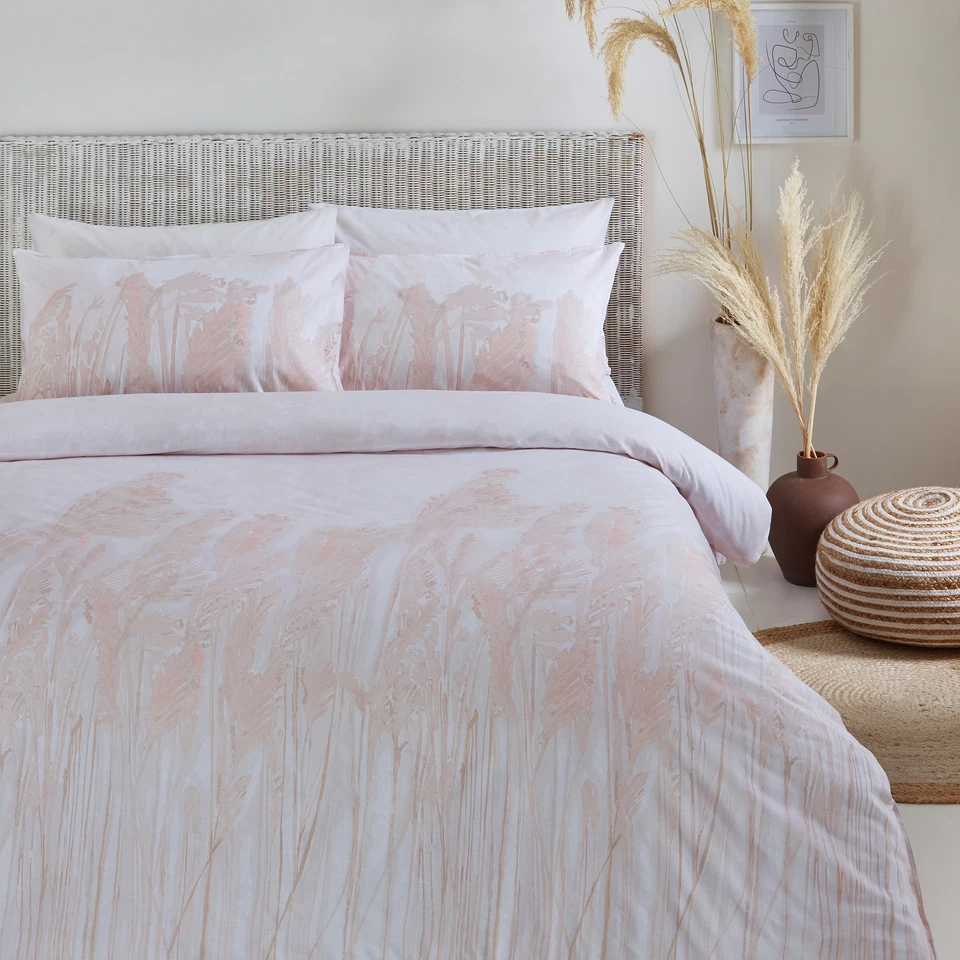 The Linen Yard Pampas Washed Cotton 100% Cotton Duvet Cover Set