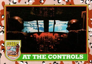 1991 Topps Desert Storm - Series One #65 At the Controls - Picture 1 of 2