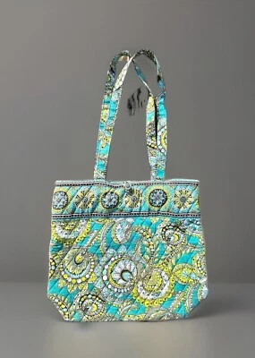 Vera Bradley Purse Turquoise Rythm and Blues Quilted Tote, Paisley - Image 1 of 4