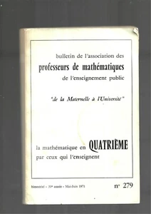 Bulletin Association Teacher Maths Teaching Public May June 1971 - Picture 1 of 12