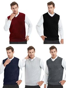 Mens V Neck Sweater Vest In Men's 
