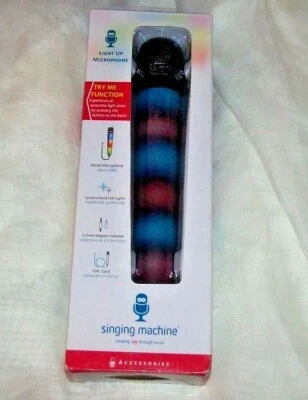 Wired Light-up Microphone Add color to the singer SMM225BK - Image 1 of 2