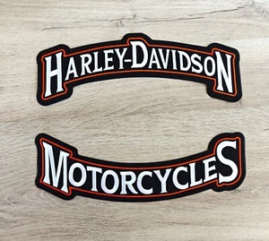 Ecusson dorsal Harley Davidson motorcycles XXL 31.5cm blouson patch biker 🏍️ - Afbeelding 1 van 4
