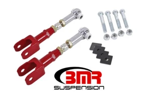 For 2015-2024 Mustang BMR Rear On Car Adjustable Rod Ends Toe Rods Red - Picture 1 of 2