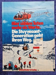Peter Stuyvesant Zigaretten, originale Werbung aus 1977   mit Hubschrauber - Zdjęcie 1 z 1