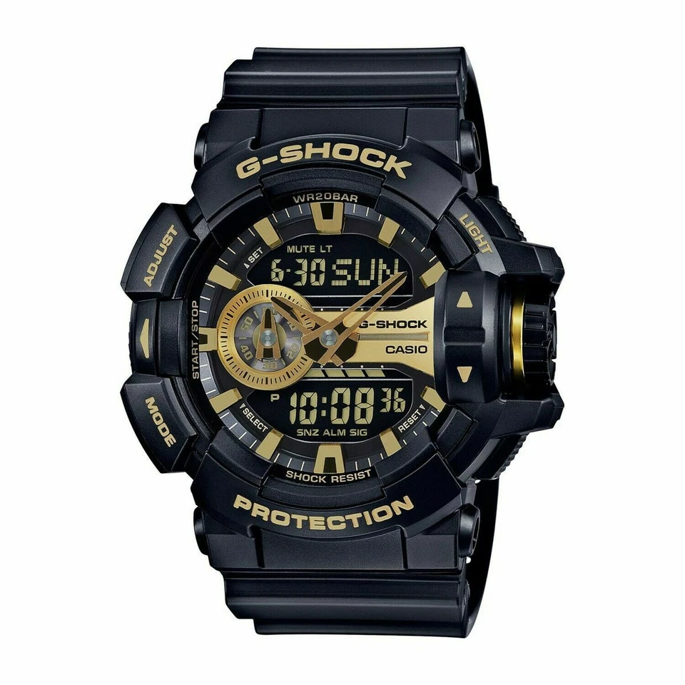Casio 5398 G-shock Ga400 Mens Watch 52mm Analog-digital Black Resin Watch