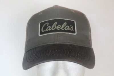 Cabela's Ball Cap Hat One Size Fits Most OSFM Gray Adjustable Mesh Back - Image 1 of 4