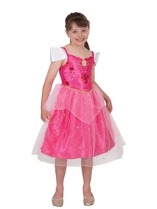 Disney Princess Aurora Sleeping Beauty Deluxe Sparkle Halloween Girls Costume - Picture 1 of 1
