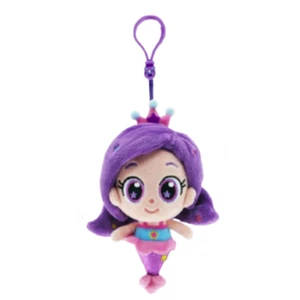 Rainbow Bubblegem Season 1 Princess Mermaid Purple Star Figure Toy Key Ring 5.7" - Picture 1 of 3