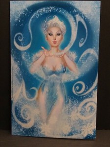 Winter's Greetings Virgin Cover Card Print (J. Scott Campbell)