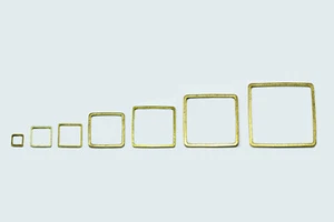 Inwaria Connector Solid Brass Square Spacer, M-2 - Imagen 1 de 3