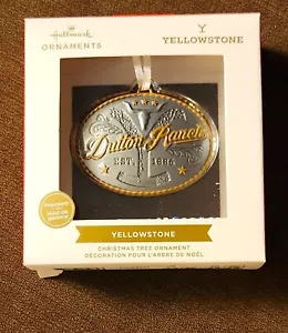 2024 Hallmark Yellowstone TV Series Dutton Ranch Belt Buckle Christmas Ornament - Picture 1 of 3
