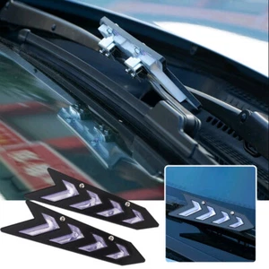 2x Car Windshield Arm Wiper Wing Blade Helper Spoiler Aid Pressure Tablets - Picture 1 of 14