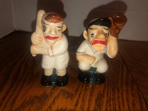Salero y pimentero de béisbol vintage - Japón 4" de alto - Imagen 1 de 6