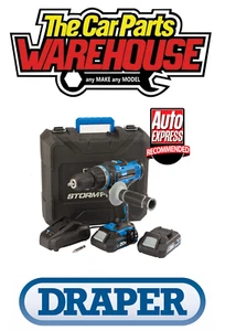 Draper 89523 Storm Force 20V Cordless Hammer Drill with Two Li-ion Batteries - Picture 1 of 4