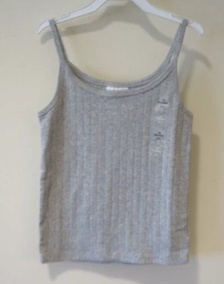 NWT Gap Teen Light Gray Pointelle Knit Tank Top Girl's Size 10 - Image 1 of 2