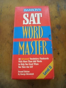 Barron’s SAT WORDMASTER, LEVEL 2, Edition By George Ehrenhaft - Picture 1 of 5