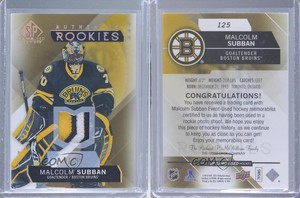 2015 SP Game-Used Spectrum Gold Prime Jersey /99 Malcolm Subban #125 Rookie RC