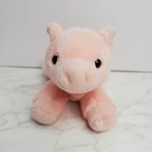 Aurora Mini Flopsie Pig Piglet Percy 8" Plush Pink Stuffed Soft Toy Curly Tail - Picture 1 of 10