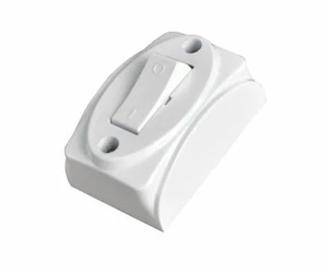 Techly Interruttore di corrente 2A 250V da muro bianco - Bild 1 von 1