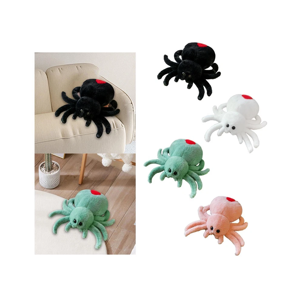 Lindo peluche araña estatuilla decoración habitación cómodo sofá lindo animal de peluche Foto 1 de 1