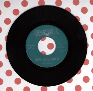 The Savoys Slappin Rods And Leaky Oil Domino NRM 45 Record ROCKABILLY SURF MINT- - Picture 1 of 2