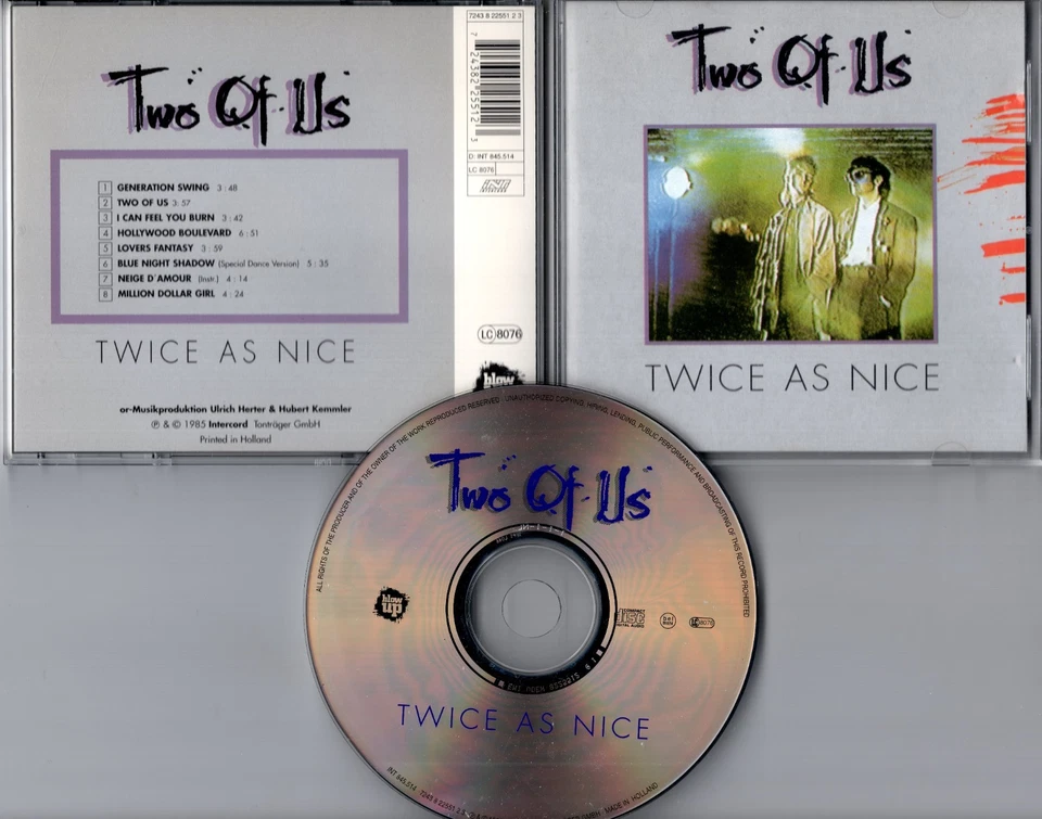 Two Of Us CD TWICE AS NICE © 1996 Blow Up INT 845.514 Synth-pop - Hubert Kah - Bild 1 von 1