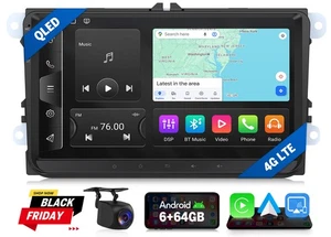 Autoradio 9" Android 13 6+64G VWX6S CarPlay Navi Für VW GOLF 5 6 Touran Polo EOS - Bild 1 von 24