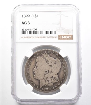 1899-O Morgan Silver Dollar AG3 NGC Lowball *9687 - Image 1 of 3