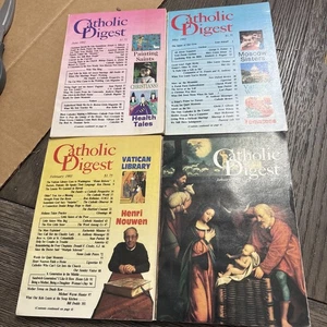 Catholic Digest Magazine Lot of 4. 1992-1993 Vintage Catholic Reading Religious - Foto 1 di 9