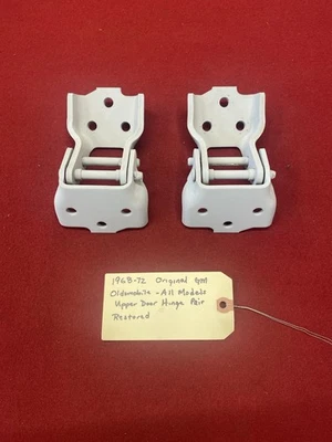 Bisagras de puerta superior originales GM Oldsmobile 1968-72 Foto 1 de 4