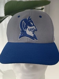 Zephyr Duke Blue Devils Fitted Hat Size M/L Gray & Blue - Picture 1 of 5