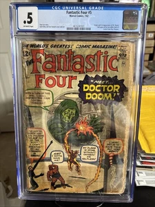 Fantastic Four #5 CGC 0.5 FIRST APPEARANCE AND ORIGIN OF DOCTOR DOOM 1962 - Picture 1 of 11