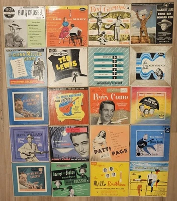 33 1/3 Albums (Lot Of 20) Assorted - Patti Page, Crosby, Como, Mills Bros, Hank - Image 1 of 4