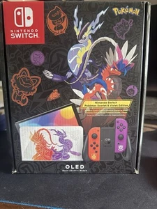 Nintendo Switch OLED Pokémon Scarlet & Violet Edition 64GB Amazing Shape - Picture 1 of 8