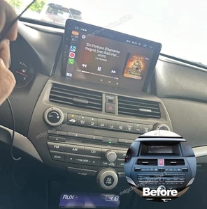 FOR HONDA ACCORD 2008-2012 ANDROID AUTO WiFi APPLE CARPLAY CAR STEREO GPS RADIO - Picture 1 of 15