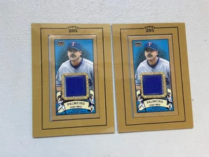 (2) 2003 Tramed Topps 205 Baseball Rafael Palmeiro Game Worn Jersey TR-RP - Picture 1 of 2
