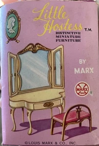 1964 Louis Marx Little Hostess Waschtisch & Bank Originalkarton 8971 - Bild 1 von 15