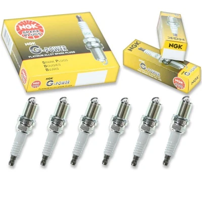 6 pcs NGK G-Power Spark Plugs for 2001-2005 Mitsubishi Eclipse 3.0L V6 - nj - Image 1 of 4