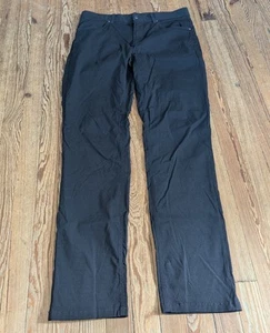 Pantalones elásticos de cinco bolsillos Ll Bean Venture talla 33x34 negros de nailon para senderismo - Imagen 1 de 14