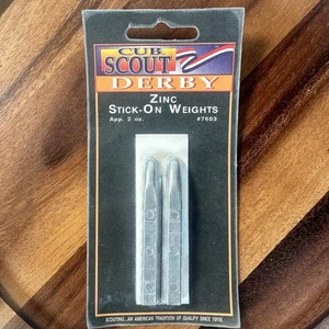 Cub Scout Derby Zinc Stick-On Weights Approx 2 oz #7603 Pinewood Derby Vintage - Picture 1 of 2
