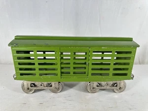 Excellent Lionel Original Prewar Early #13 Cattle Car in Green - Picture 1 of 14