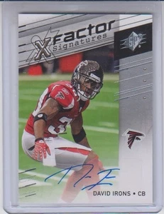 2009 SPX X-Factor Autograph David Irons #X-DI Near Mint Condition - Picture 1 of 1