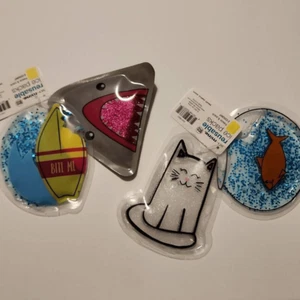 So-Mine Reusable Kids Ice Packs for Lunch 4 Count Cat Fishbowl Surfboard - Picture 1 of 6
